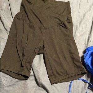 Black High-Waisted Biker Shorts